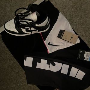 Nike sportswear and high top Nike Dunks